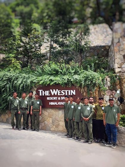 Our permanent horticulture and maintenance team stationed at The Westin Resort and Spa, Himalayas. We are proud to be the landscape consultants for this stunning property.
