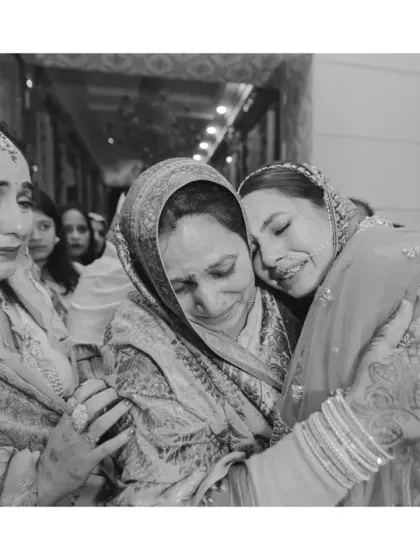 There are some emotions that only black and white can truly reveal. This bidaai hug, a mix of sorrow and love, is one of the most powerful, unscripted moments of a wedding day. We believe in capturing these real stories, the ones that stay with you forever.