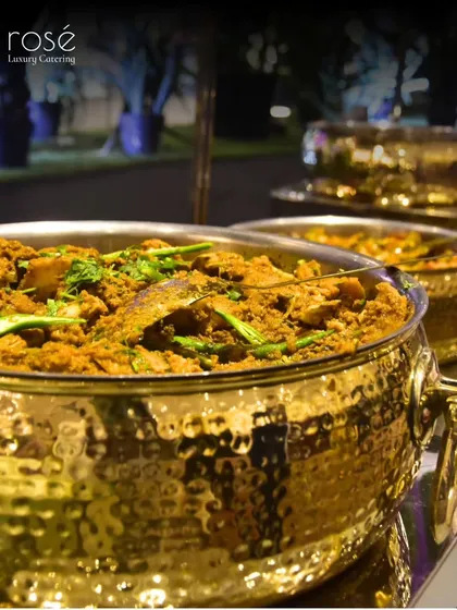 A vibrant mixed vegetable curry, showcasing a variety of fresh produce in a flavorful sauce. Our commitment to perfection ensures impeccably executed events.