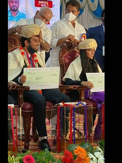 Tejas Krishna Prasad at the Ekalavya Award ceremony. This is the third Ekalavya award won by a shooter from our academy, a testament to our commitment to excellence.