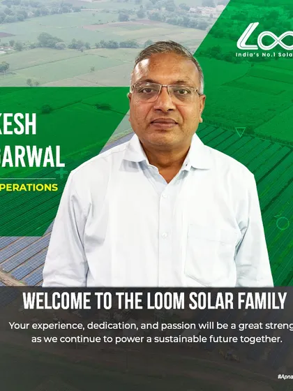 Welcome to the team, Rakesh Aggarwal, our new AVP of Operations. His hands-on experience in managing solar projects will help us improve our processes and ensure our customers receive the best service possible.