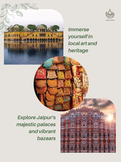 Part of the Jaipur experience is immersing yourself in local art and heritage. We encourage exploration of the city's majestic palaces and vibrant bazaars to connect with its soul.