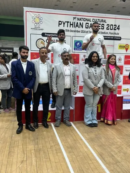 Another victory for our team at the Pythian Games. Hard work in the gym pays off on the podium.