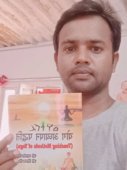 My students are my brand ambassadors. It brings me immense joy to see them with my book, "Yog Adhyapan Paddhati," ready to become the next generation of knowledgeable yoga teachers.