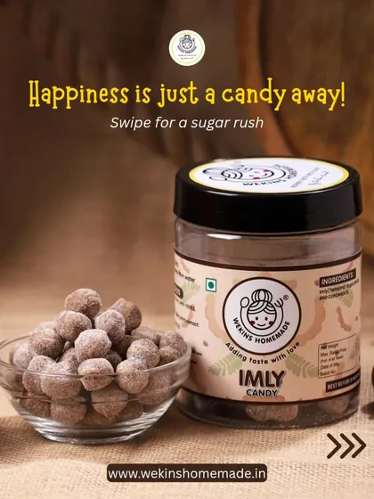 Happiness is just a candy away. Our chatpata Imly Candy is a fan favorite, offering that perfect tangy and sweet flavor that instantly brings a smile to your face and a rush of childhood memories.
