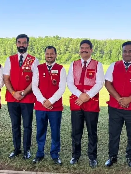 With our fellow jury members from India at the Al Ain 2023 World Shooting Para Sport World Cup. It is an honor to contribute to the sport at an international level.