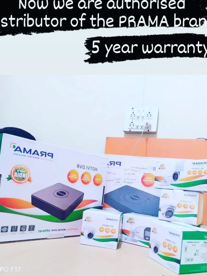 More PRAMA brand products, showcasing the DVR and camera boxes. As an authorized distributor, I ensure you get genuine, high-quality equipment for your security system.