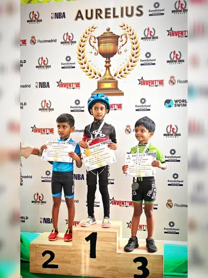 A proud moment for us as our skaters sweep the podium. This is a testament to their dedication and the high-quality competitive training we provide for inter-school skating events.