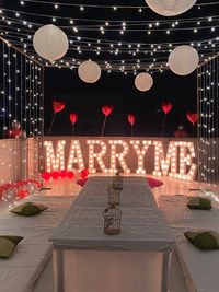 Romantic Occasion Decoration