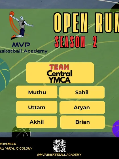 Welcoming the team from Central YMCA to the competition.