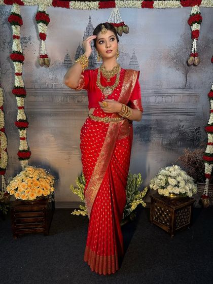 South Indian Bridal Drapes photo 26