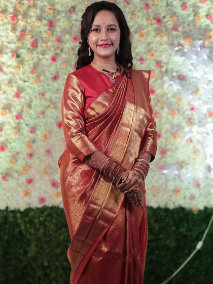 Himabindu - Bridal Makeup Engagement & Reception Glam photo 29