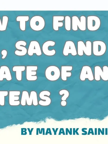 A thumbnail for our YouTube tutorial that teaches you how to easily find the correct HSN and SAC codes for your goods and services, along with their applicable GST rates.