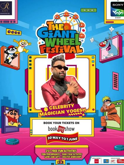 The official poster for my performance at The Giant Wheel Festival at R City Mall. It's always exciting to be the main attraction for a major family event.