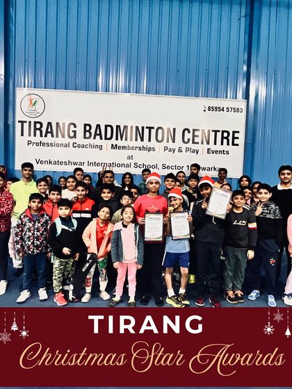 A group photo of all the students and award winners during our Christmas celebrations. It's about building a strong academy community.