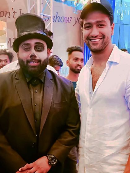 With the powerhouse actor Vicky Kaushal. His energy is as captivating off-screen as it is on.