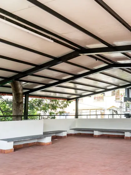These images further detail the thoughtful design of the Anganwadi school, from the playful interactions on the stairs to the calm, well-lit interiors. Each photo highlights my commitment to creating spaces that are not just buildings, but nurturing environments for growth and community.