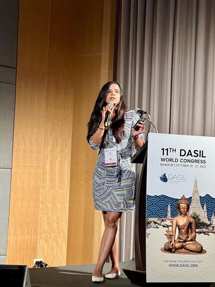 Sharing my clinical experience on an international stage at DASIL Bangkok 2023. Each presentation is a chance to contribute to the ever-evolving field of dermatology.