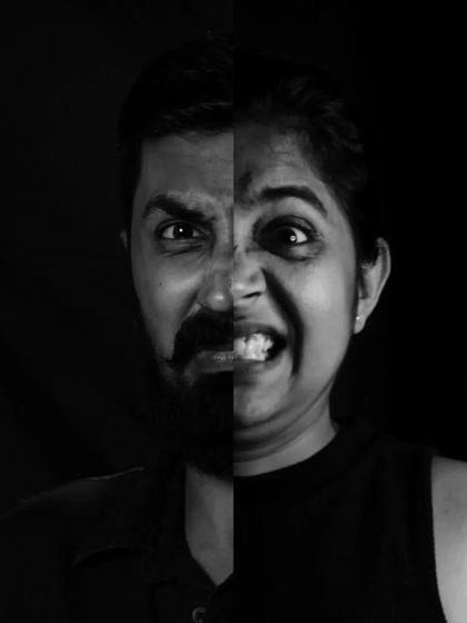 A powerful depiction of Bheebhatsa, the emotion of disgust or aversion, from our Navarasa Navaratri series. We use these explorations to deepen our understanding of emotional expression.