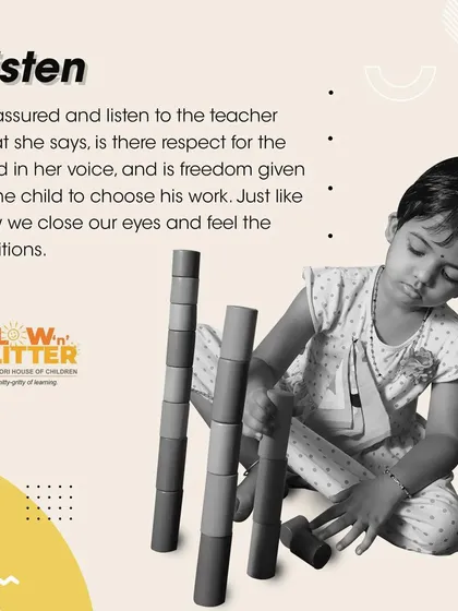 When choosing a school, listen to the teacher's voice. We believe in showing deep respect for the child and giving them the freedom to choose their work.