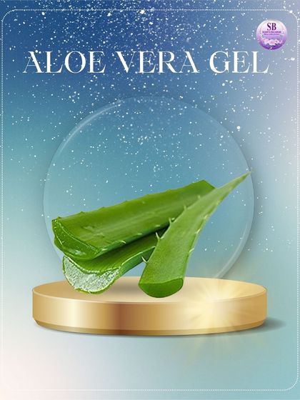 A beautiful product shot of my Aloe Vera Gel. It's a versatile product that provides hydration and soothes the skin, making it a winter essential.