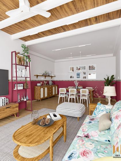 An open-plan view of the Prestige City project, showing the seamless flow from the living area to the dining space.