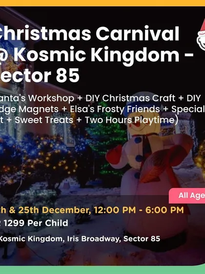 Another Christmas Carnival at Kosmic Kingdom, showing the variety of festive events available.