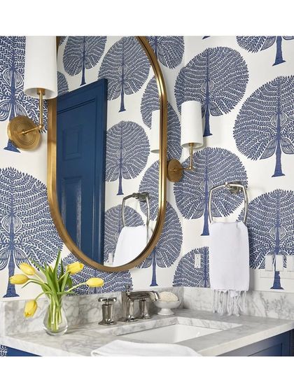 Home Stories - Bespoke Fabric & Wallpaper Design Powder Room Perfection photo 3