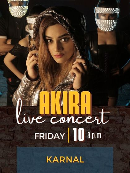 All set for tonight! A poster for my live concert in Karnal.