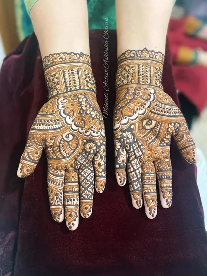 A classic Indian design with a modern twist. The patterns are intricate and create a rich, textured look.
