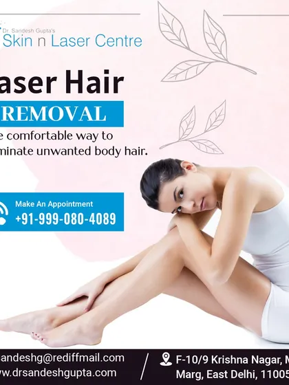 A clean, elegant visual representing the comfortable and effective way to eliminate unwanted body hair through our professional laser hair removal services.