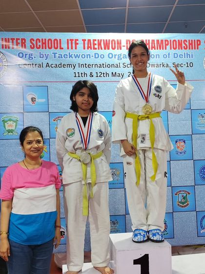 A gold and silver medal win for our students at the 3rd Inter School ITF Taekwon-Do Championship.