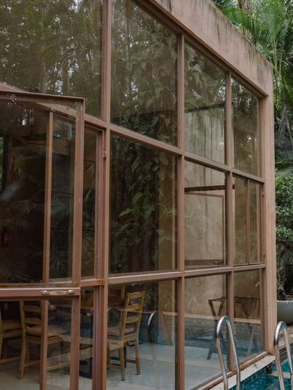 My private villas come with their own pool, surrounded by glass walls that bring the lush outdoors in.