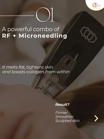 Morpheus8 is one of my favorite treatments because it does two things at once. It combines microneedling with radiofrequency (RF) energy to not only tighten sagging skin but also melt away small amounts of fat, giving you a truly sculpted and smoother result.