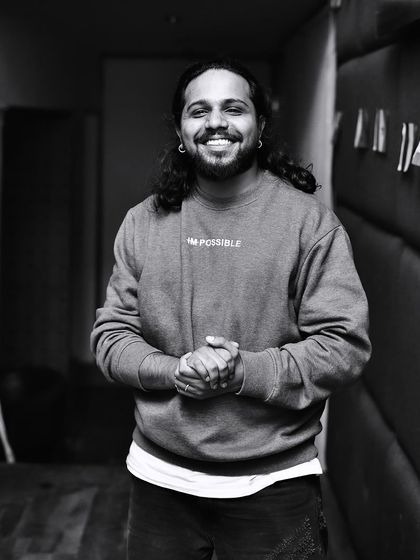 A simple portrait. Behind all the loud music and late nights, it's all about finding reasons to smile.