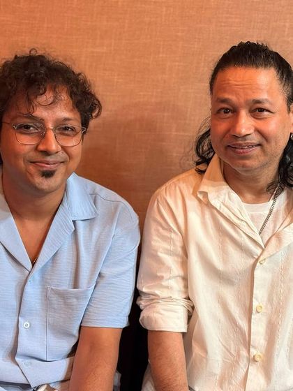 An incredible and humbling experience for our vocalist Krsna, who made his debut as a music director alongside the legendary Kailash Kher for a feature film.