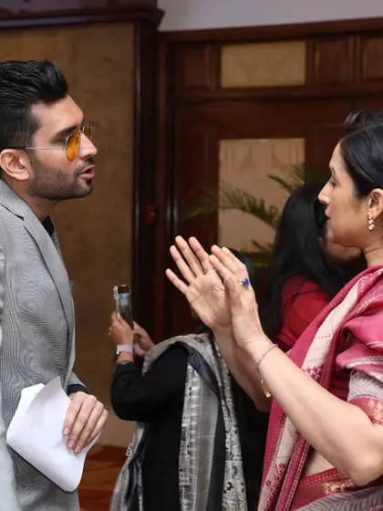 In conversation with financial expert Swati Kumari. My job as a host extends beyond the stage to ensure guests are comfortable and the event flow is perfectly coordinated.