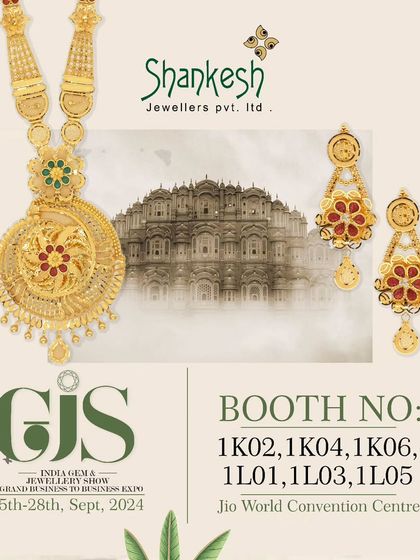 Embrace the charm of antique gold at GJS 2024. This countdown poster invites our partners to explore our collection in just 6 days.