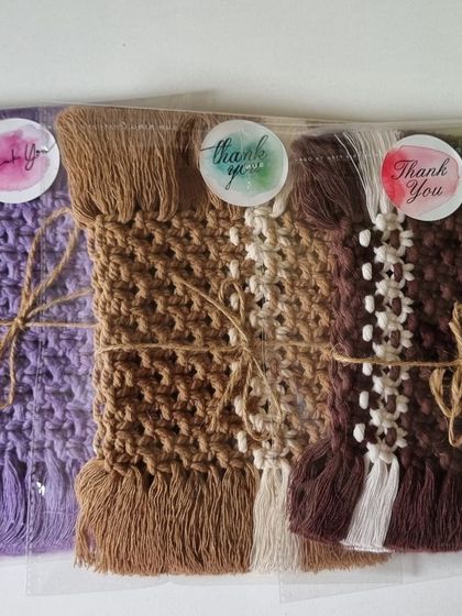 A colorful assortment of my rectangular coasters, showing the variety of custom color combinations available.