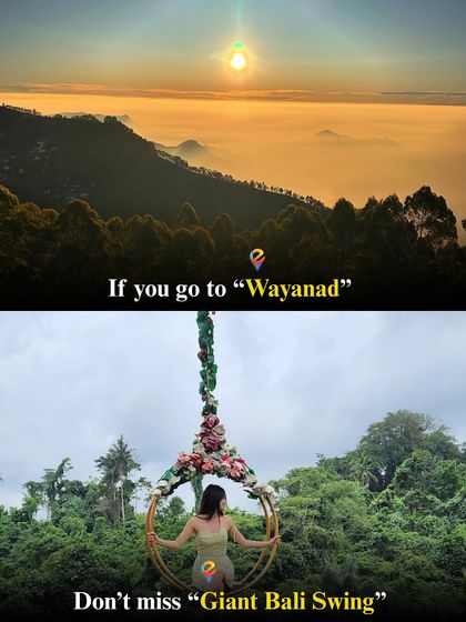 On our Wayanad trip, you can experience the thrill of the Giant Bali Swing with breathtaking views.