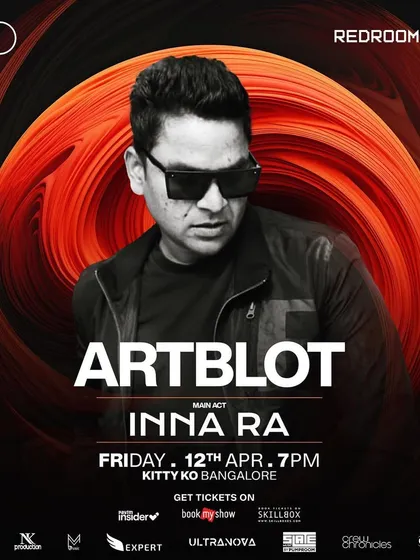 My flyer for a Redroom night at Kitty Ko, supporting Inna Ra. These exclusive nights are always a highlight.