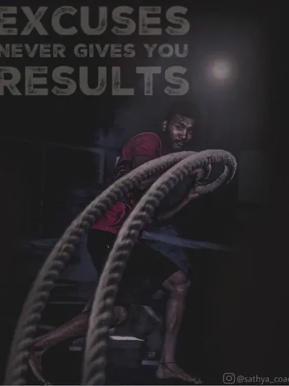 This is our core philosophy. Results are earned through dedication and hard work, not excuses. This battle rope workout is a perfect example of the high-intensity training we use to build endurance and power.
