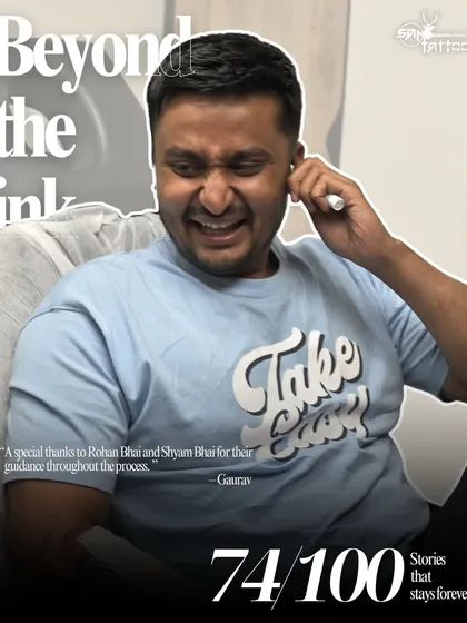 "A special thanks to Rohan Bhai and Shyam Bhai for their guidance throughout the process." Gaurav, a happy client after his cover-up transformation.