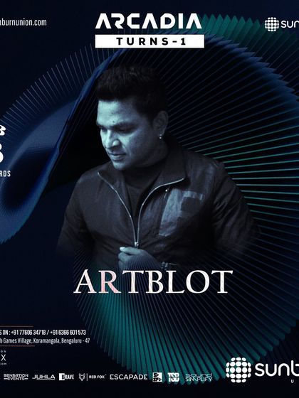 My personal flyer for the Arcadia anniversary party at Sunburn Union, where I supported Afterlife artists Denis Horvat and Patrice Bäumel.