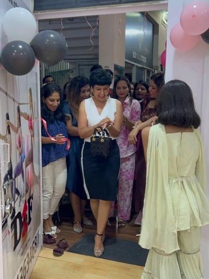 Making an entrance at the new studio. The excitement and energy were palpable.