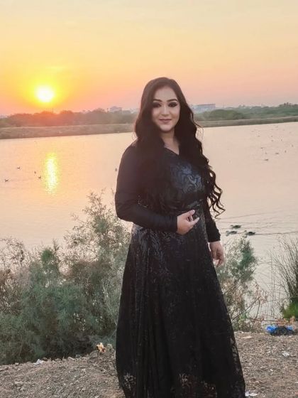 A beautiful sunset shot from the outdoor shoot with model Sinhan.