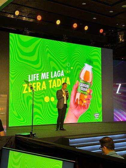 A speaker presents at the 'Zee 5, What’s Next?!' event. Our team handled the show run and console management, ensuring the presentation's visuals were dynamic and impactful.