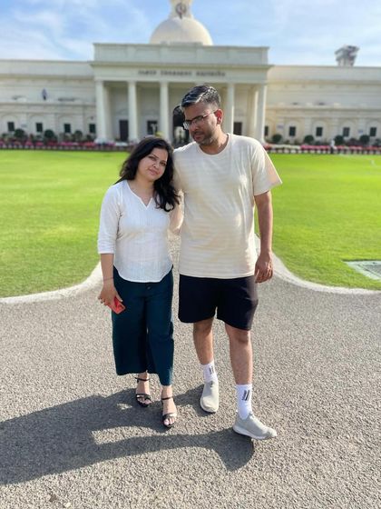 With my husband and collaborator, Saurabh, at the IIT Roorkee campus. We were so excited to perform together for the bright minds at TEDx.