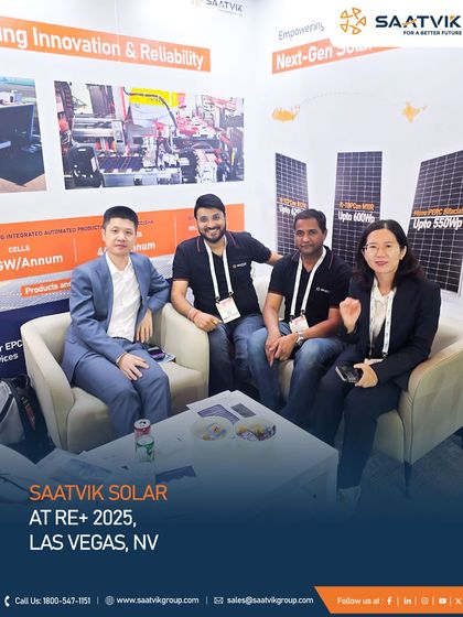 Building global partnerships at RE+ 2025. We are proud to take our 'Made in India' technology to the world.