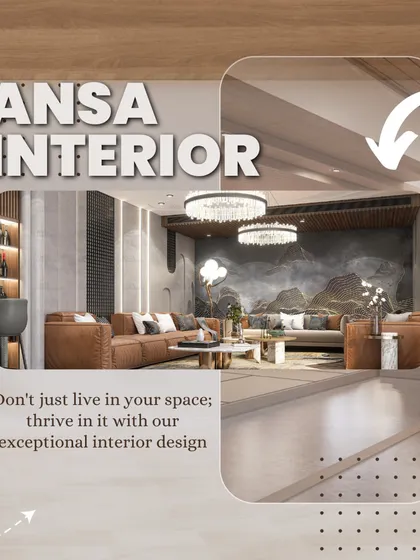 An exceptional interior design for a living room that encourages you to thrive in your space. The mix of leather sofas, a statement art piece, and a built-in bar creates a multi-functional and stylish environment.